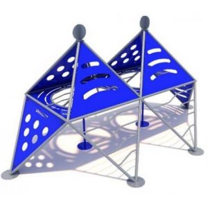 Escalador Acero Volantin Doble Azul