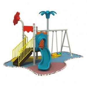 Estación de juegos Plaza Tobogán más 2 Columpios