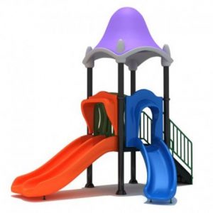 Estación de juegos Plaza doble Tobogán