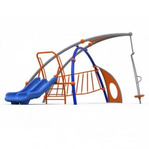 Juego Plaza Modular 75 Tobogan inclusivo Girador Xilofono
