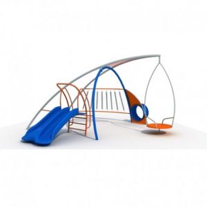 Juego Plaza Modular 79 Tobogan inclusivo Asiento Girador con Xilofono