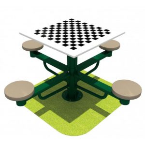Mesa de Ajedrez con 4 asientos Antivandálica