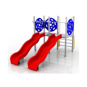 Tobogan  Doble con Barandas Circulares