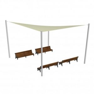 Toldo Vela 4 puntas 7.5x6.5 Metros